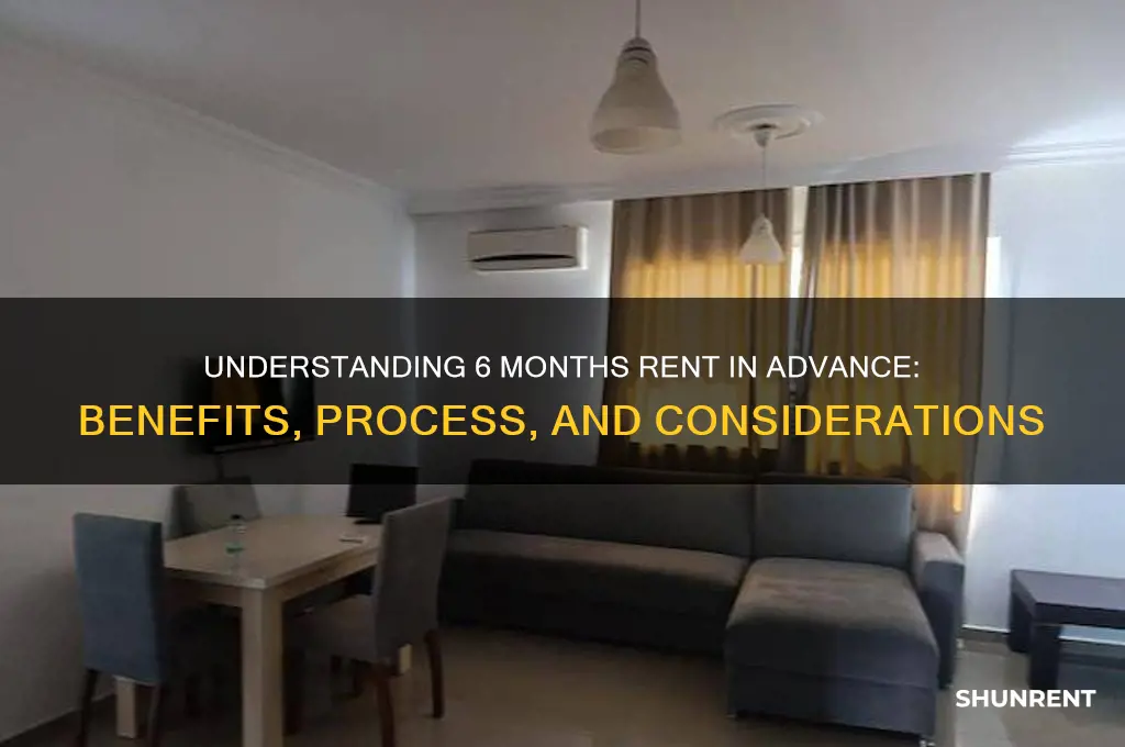 how does 6 months rent in advance work