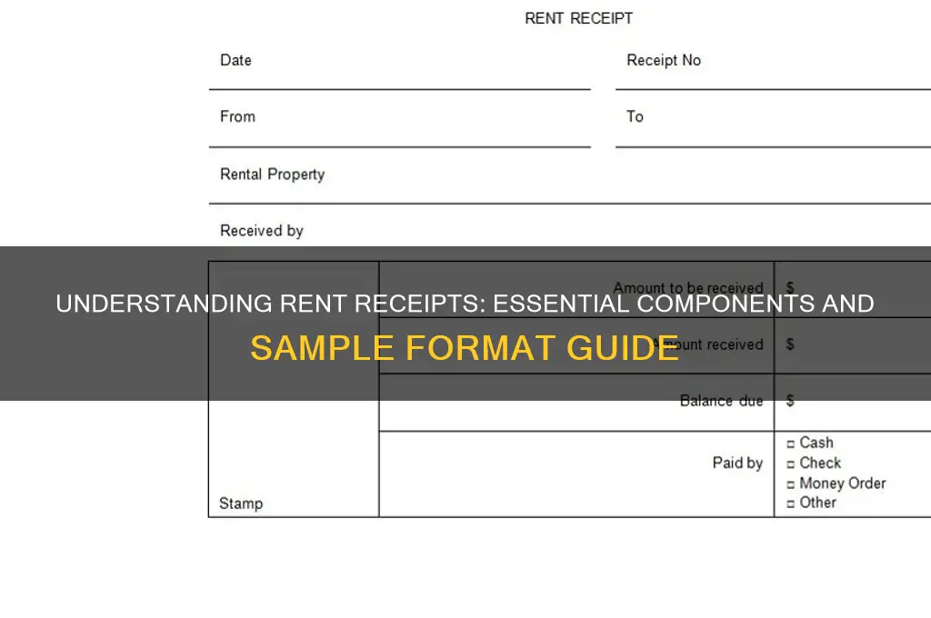 how does a rent receipt look like