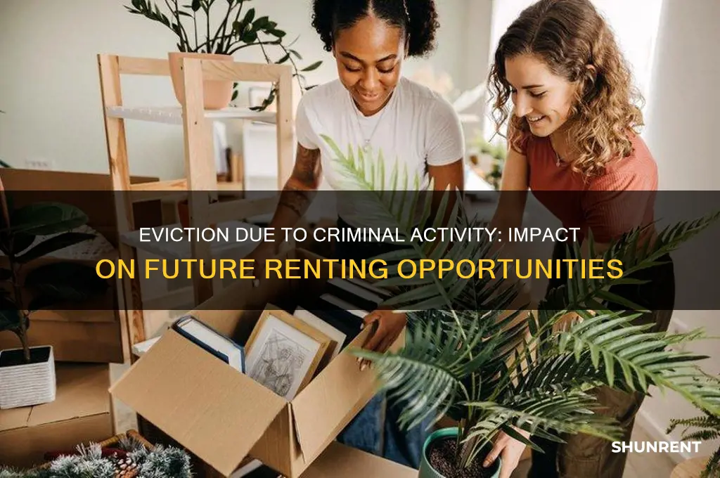 how does an eviction for criminal acrivity affect future renting