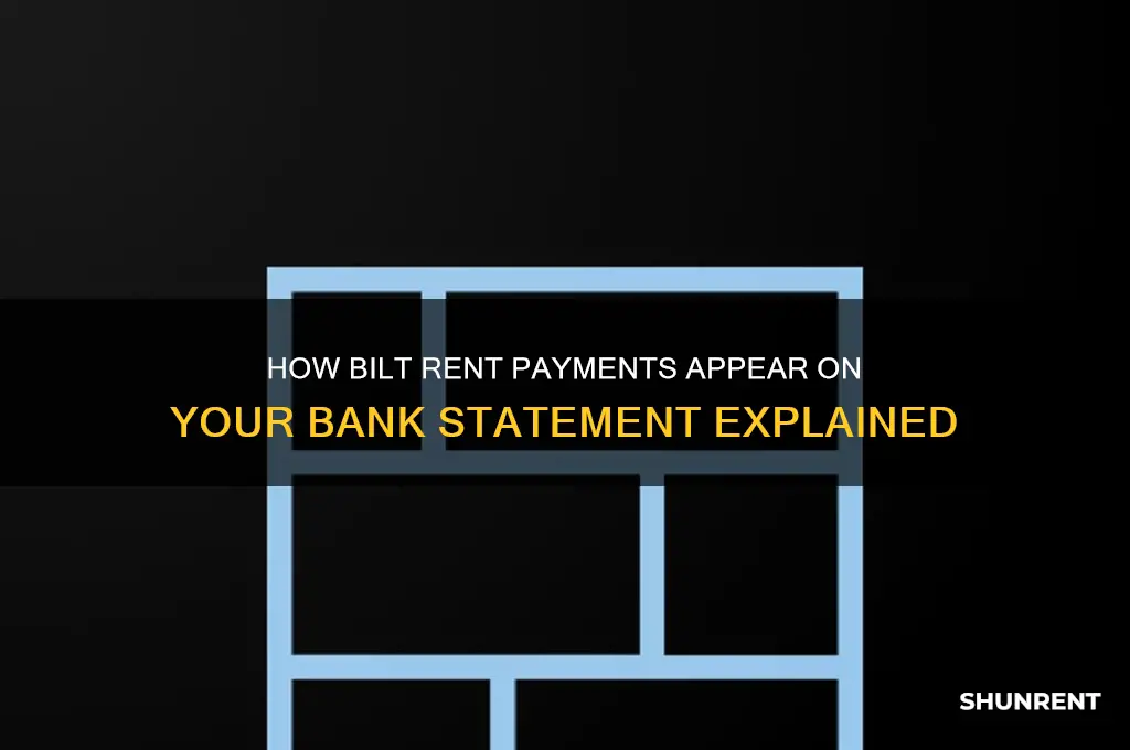 how does bilt rent payment show up on bank statement