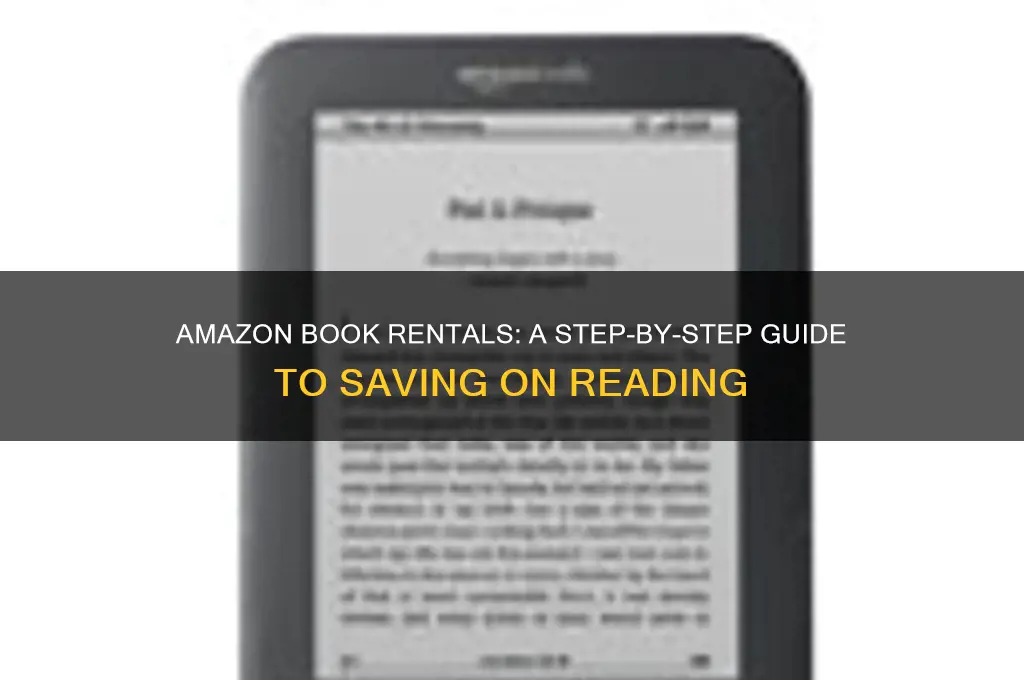how does book renting work on amazon