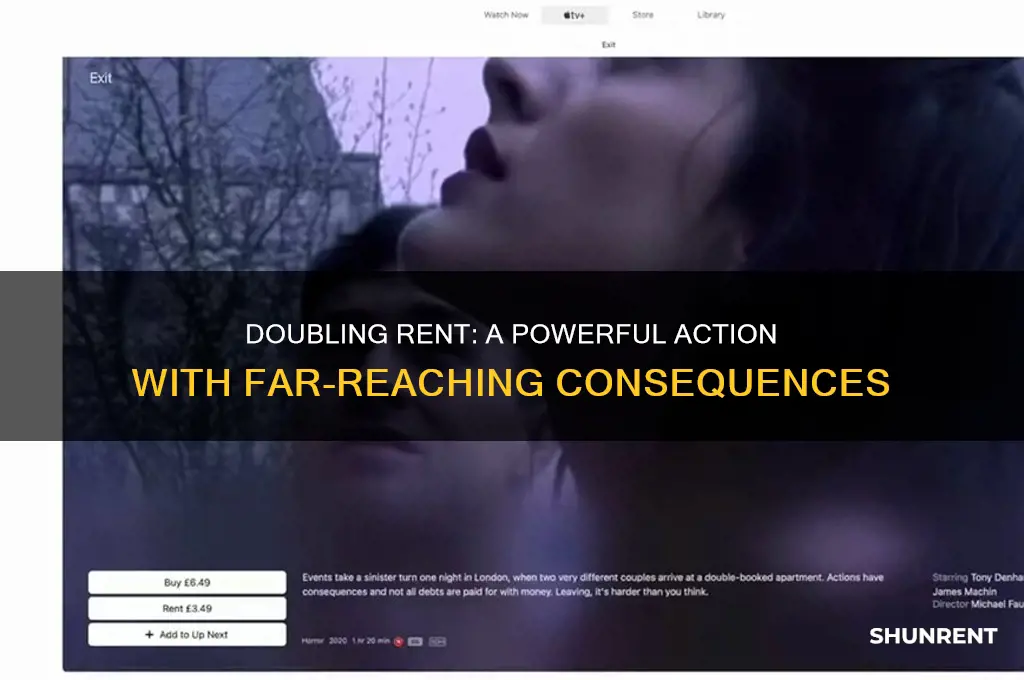 how does double the rent count as an action