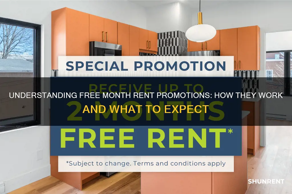 how does free month rent promotion work