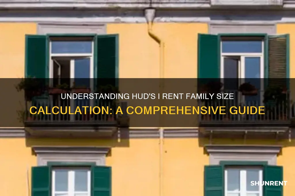 how does hud calculate i rent family size