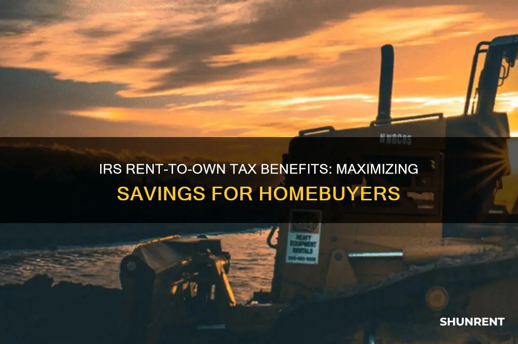 how does irs does rent to own tax benifit