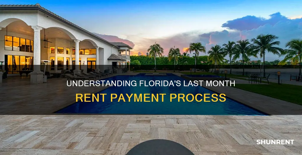 how does last month rent work in florida