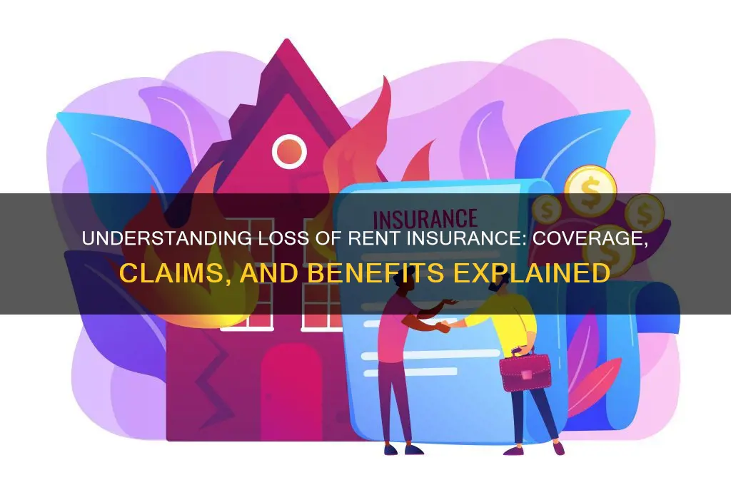 how does loss of rent insurance work