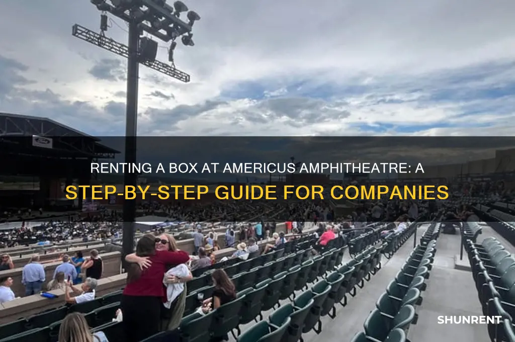 how does my company rent a box at americus amphitheatre