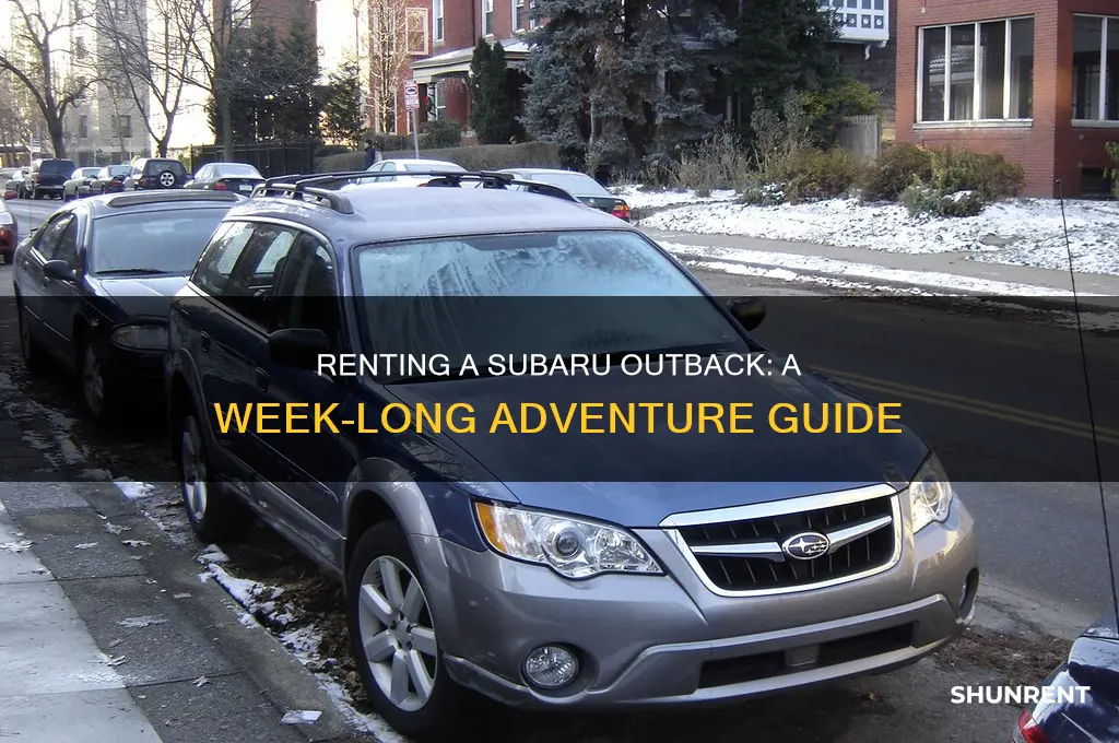 how does one rent a subaru outback for a week
