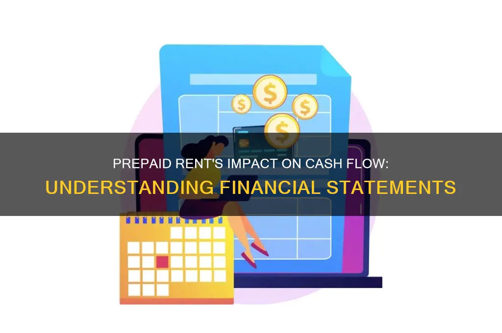 how does prepaid rent affect the cash flow statement