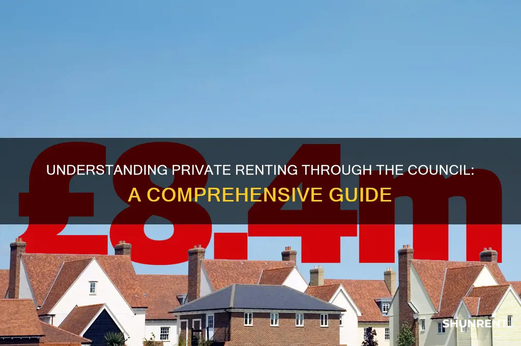 how does private renting through the council work