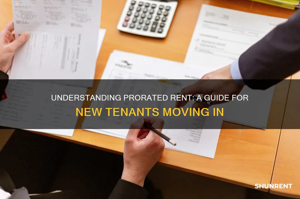 how does prorated rent work when moving in