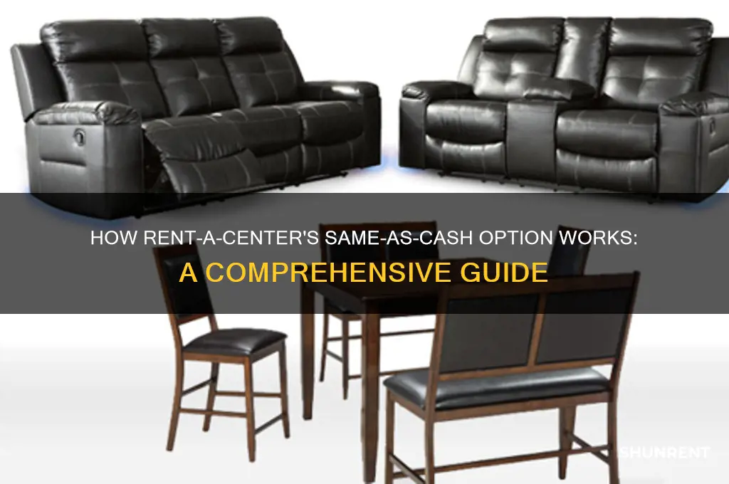 how does rent a center same as cash work