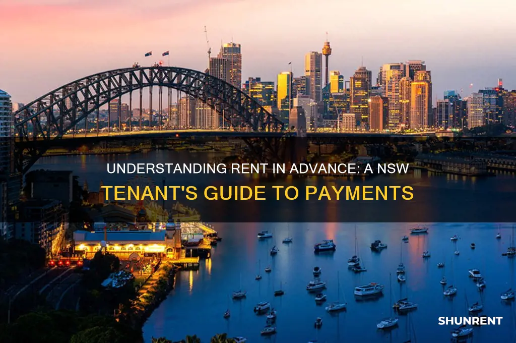 how does rent in advance work nsw