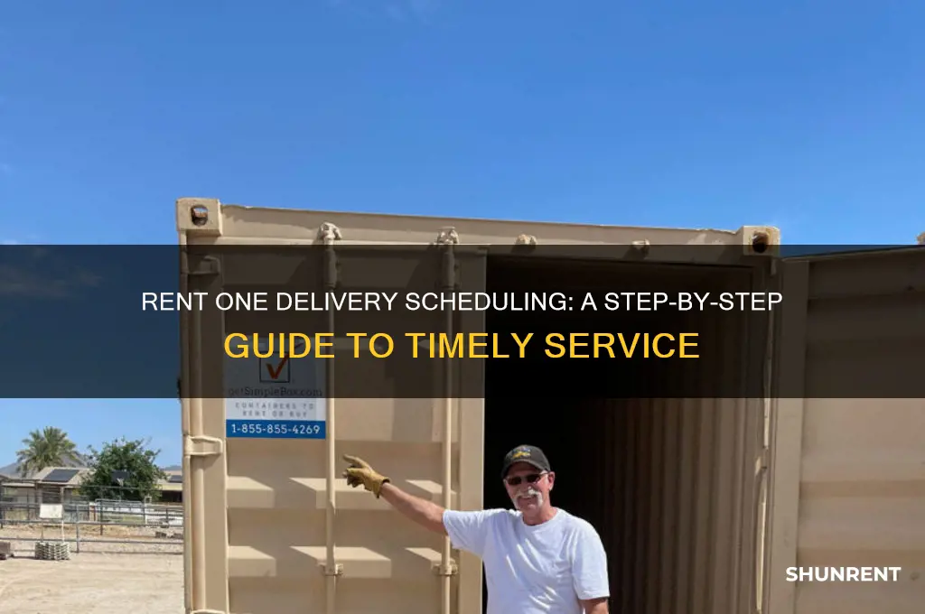 how does rent one schedule delivery work nine