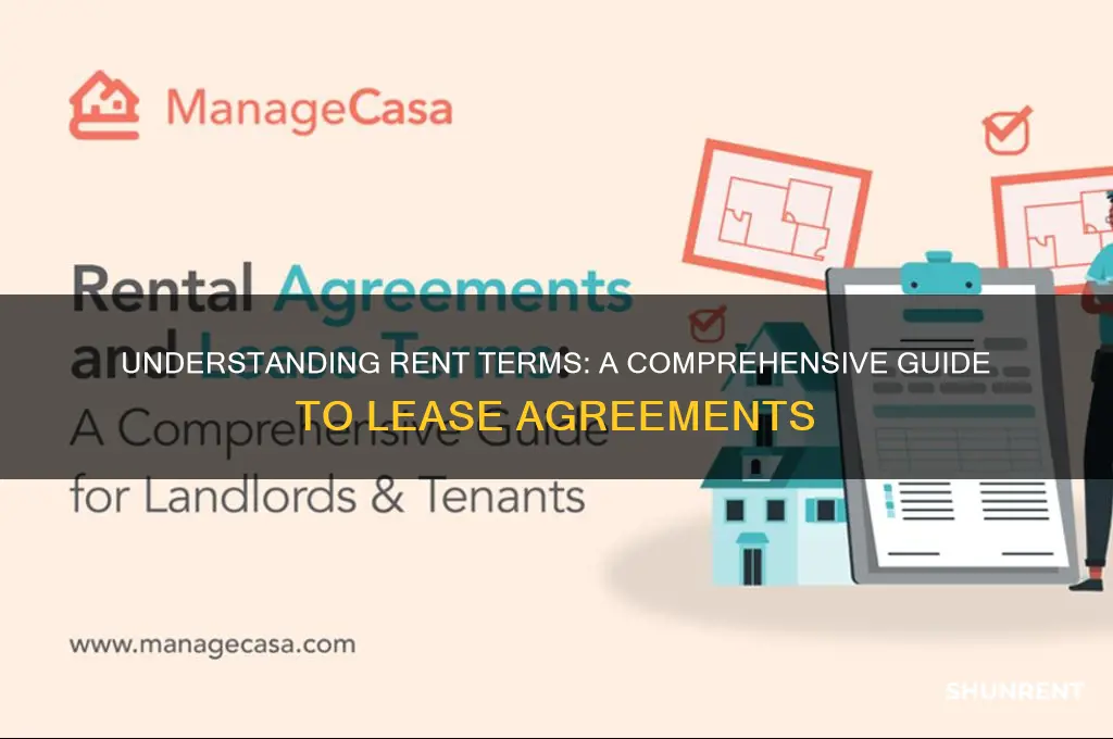 how does rent work with terms mean