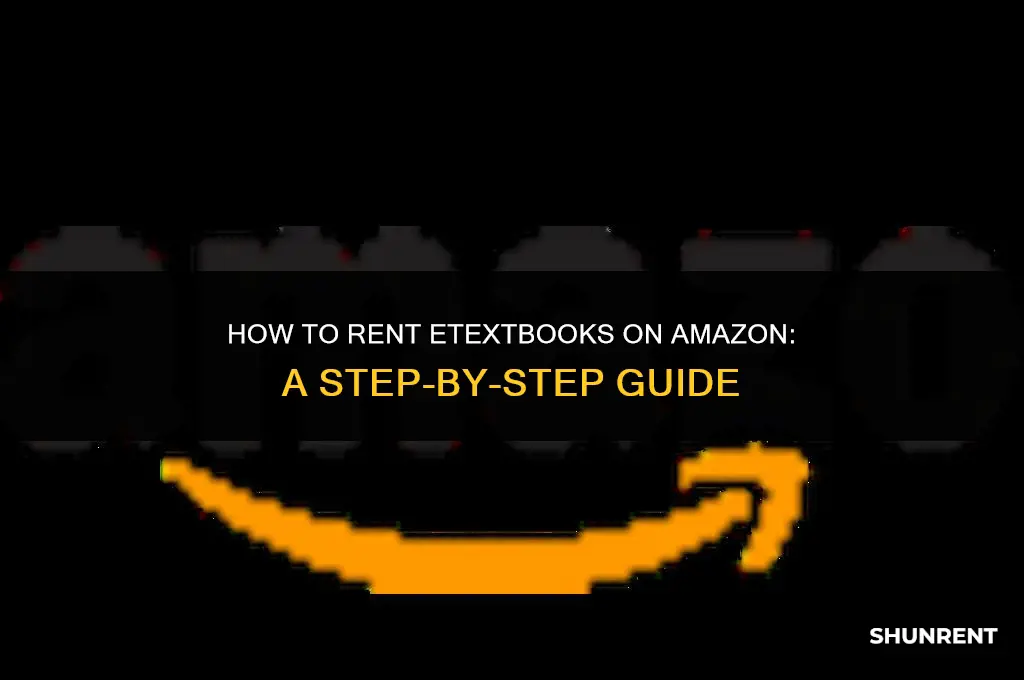 how does renting a e textbook work amazon