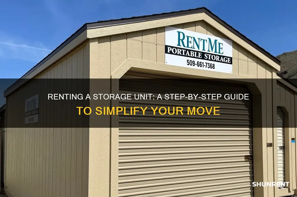 how does renting a storage unit work