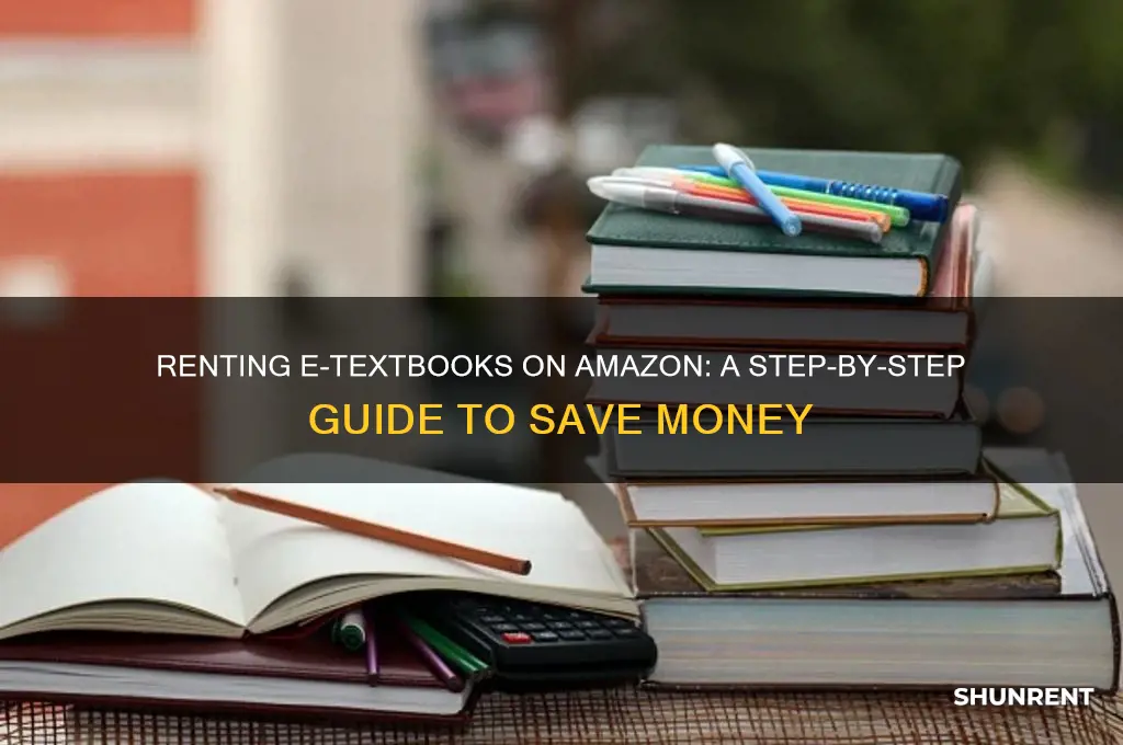 how does renting an etextbook on amazon work
