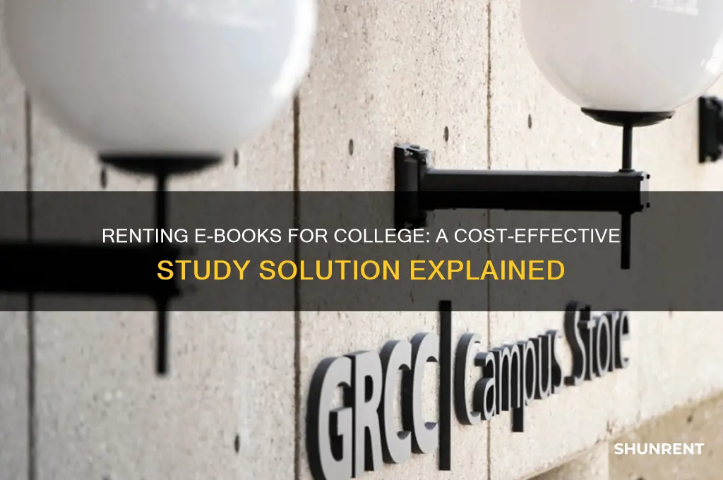how does renting e-books for college work