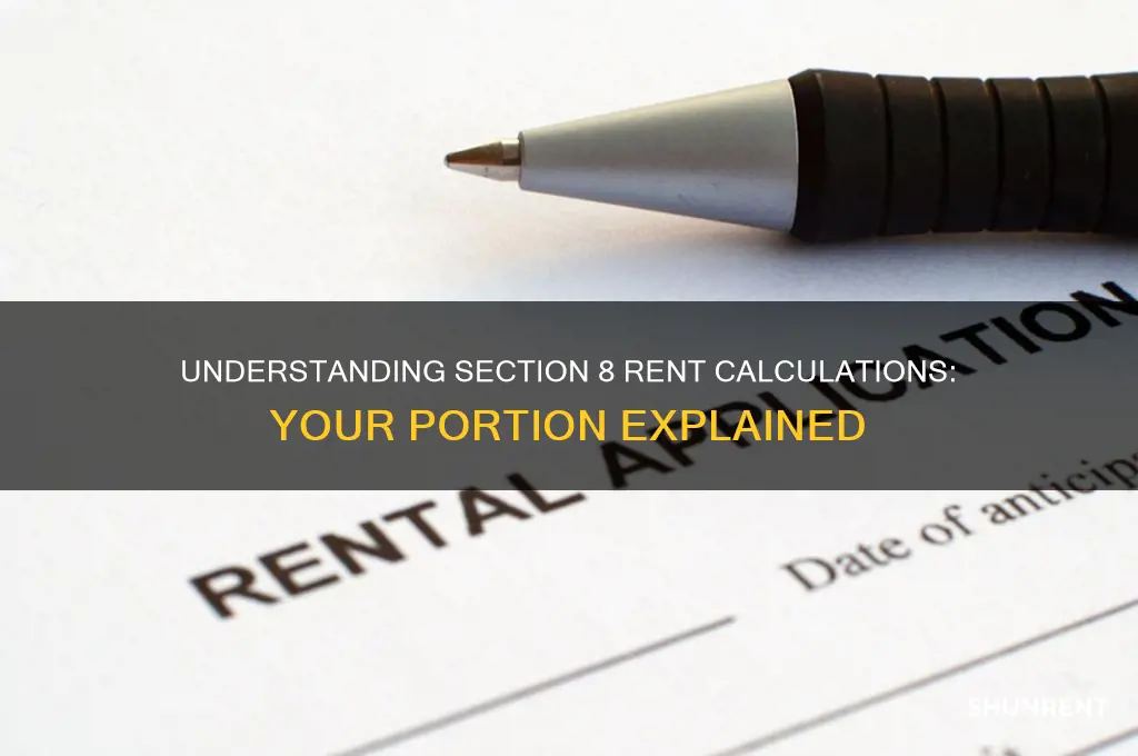 how does section 8 calculate your portion of the rent