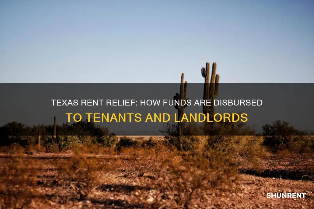 how does texas rent relief disburse funds