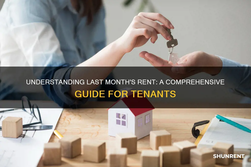 how does the last month rent work