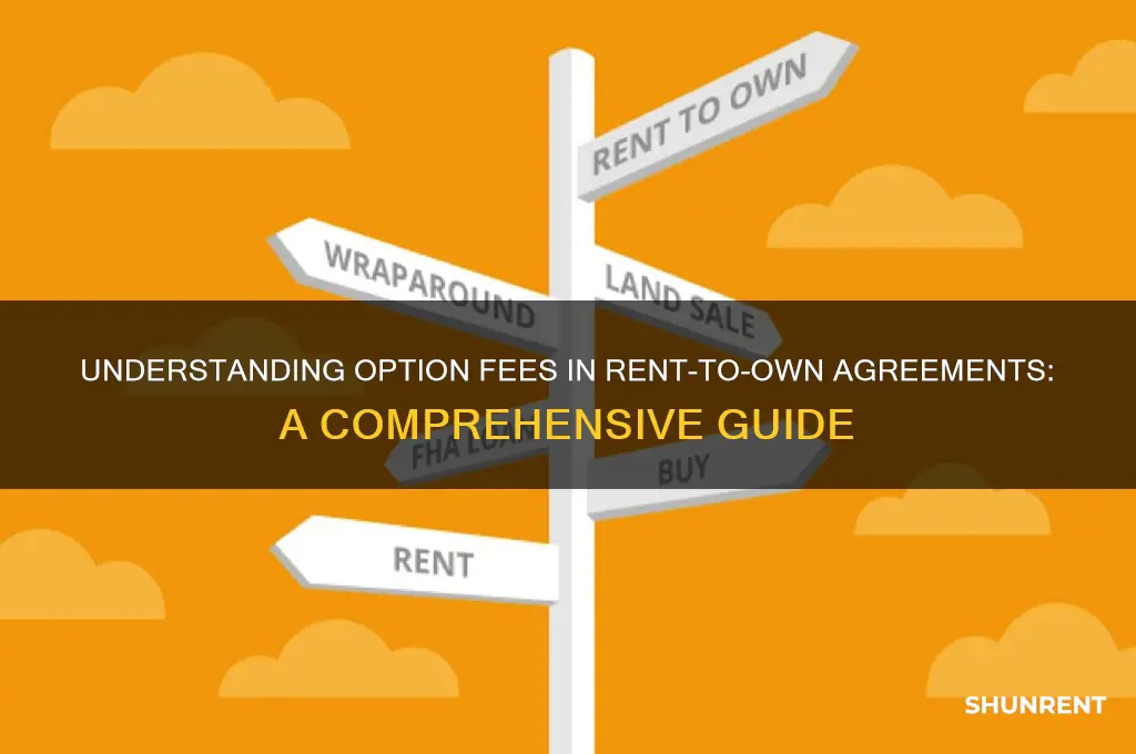 how does the option fee work in a rent-to-own agreement