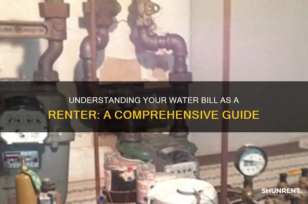 how does water bill work when renting
