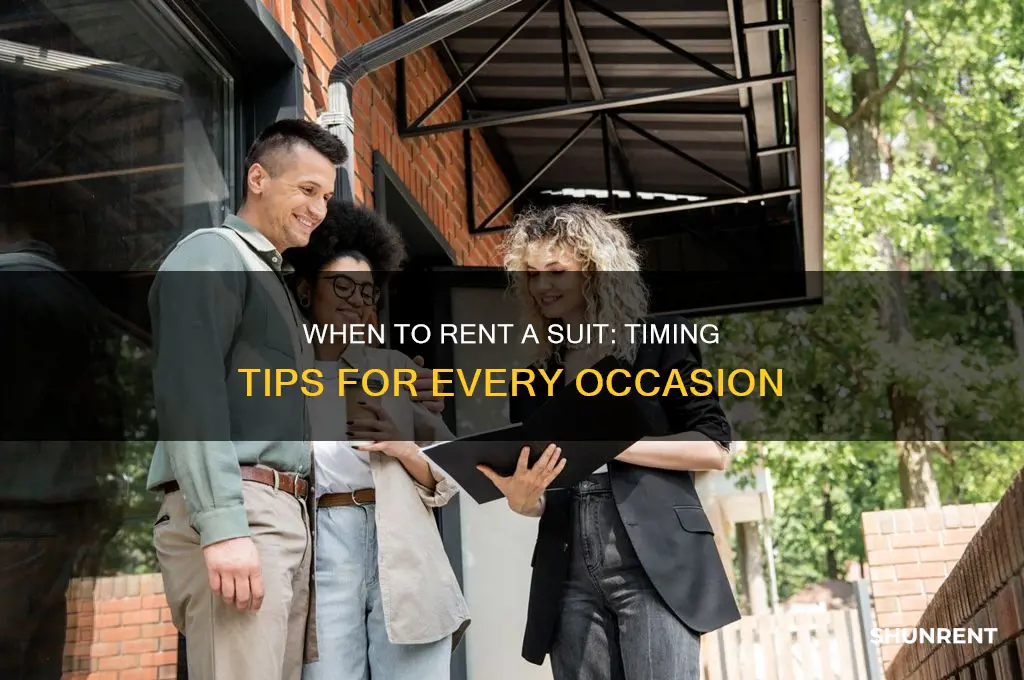 how early should you rent a suit