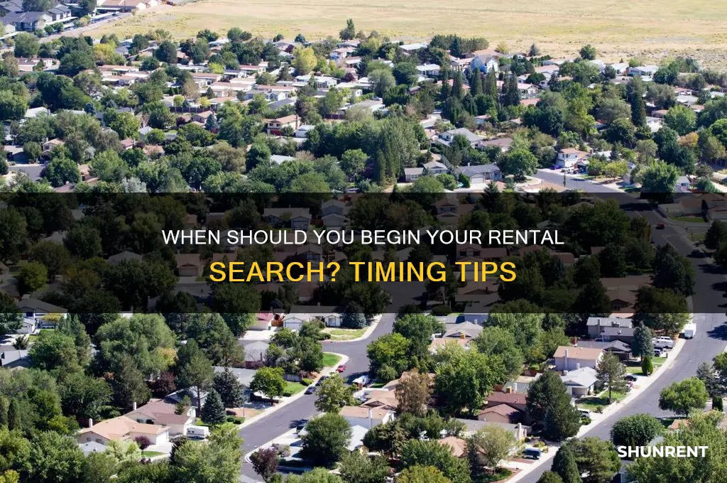 how early to start looking for a place to rent