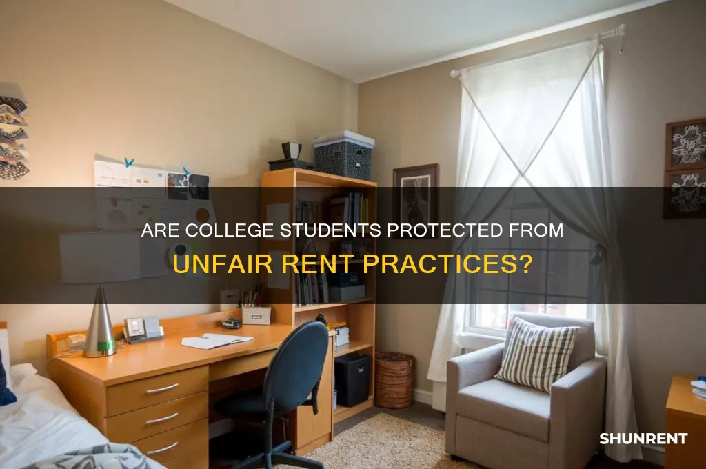 how enforced is no college students rent