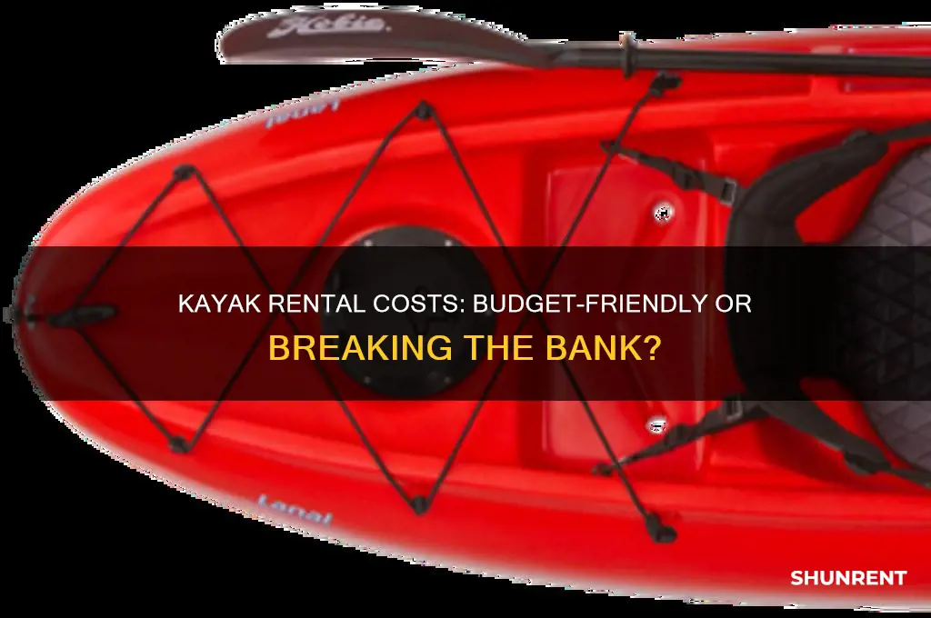 how expensive is it to rent a kayak