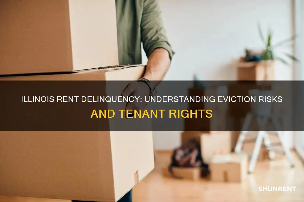 how far behind in rent before eviction in illinois