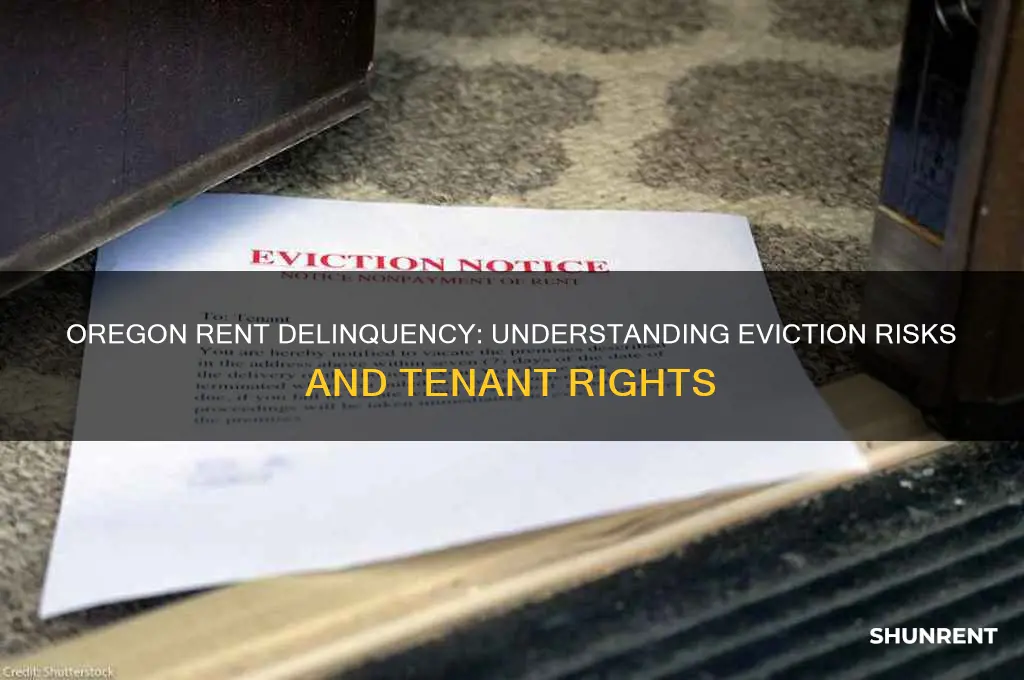 how far behind in rent before eviction in oregon