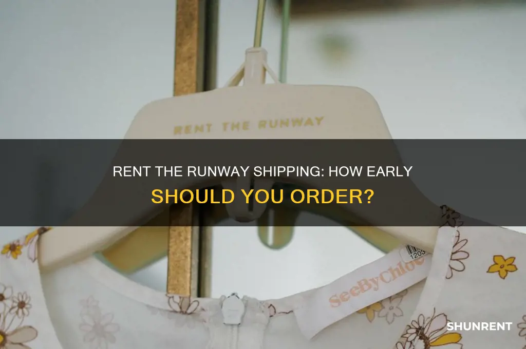 how far in advance to things ship rent the runway
