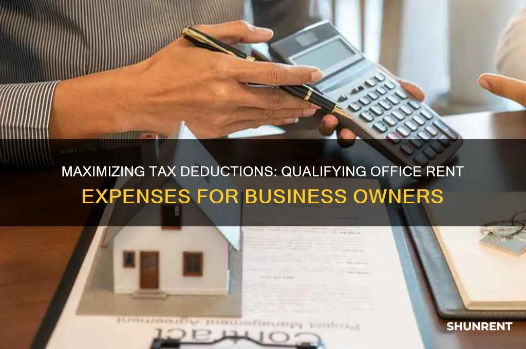 how i qualify the office rent in taxes