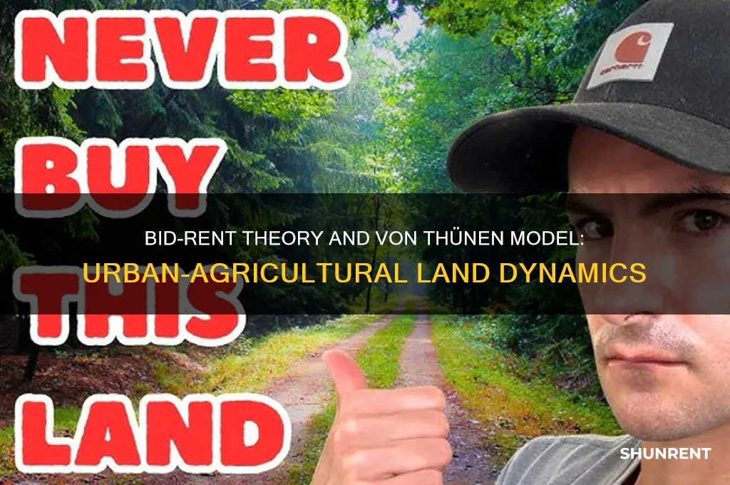 how is bid-rent theory related to the von thünen model