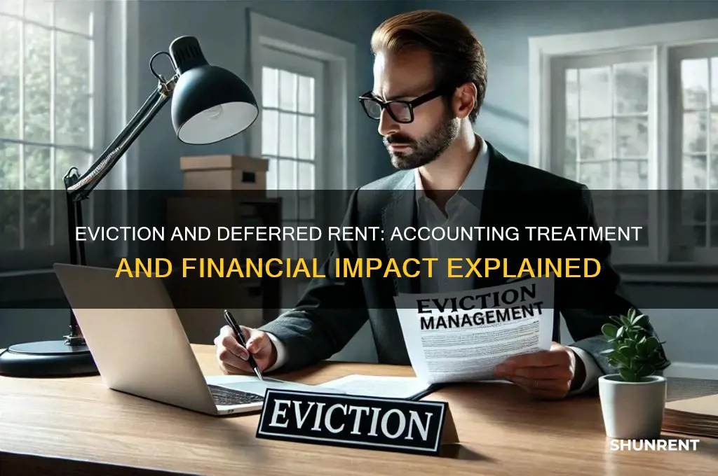 how is deferred rent recorded if evicted