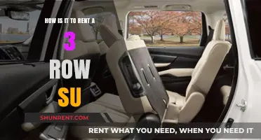 Renting a 3-Row SUV: Comfort, Space, and Practicality Explored