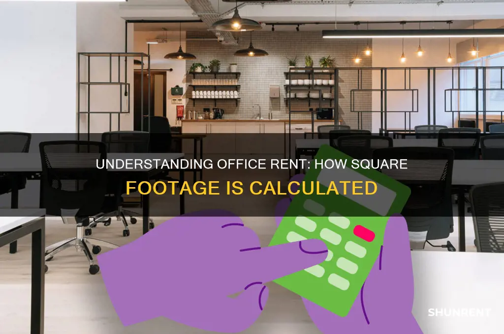 how is office rent square footage calculated