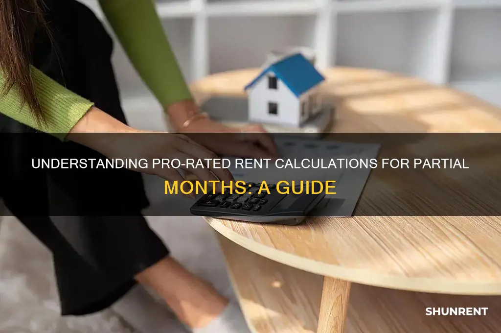 how is rent calculated pro rated in any given month