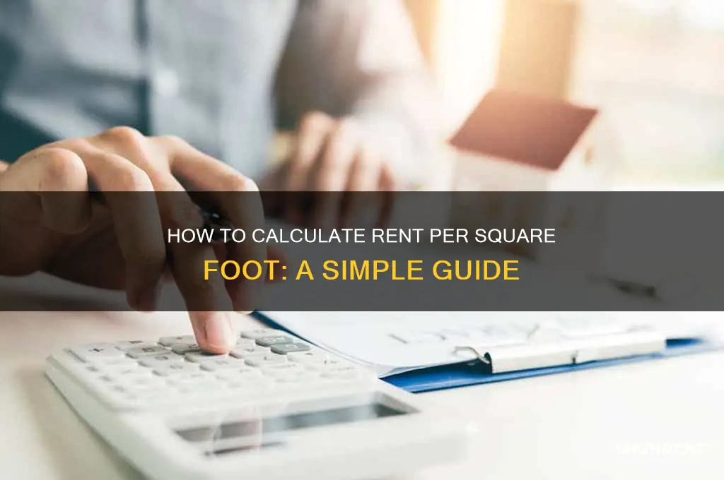how is rent per square foot calculator