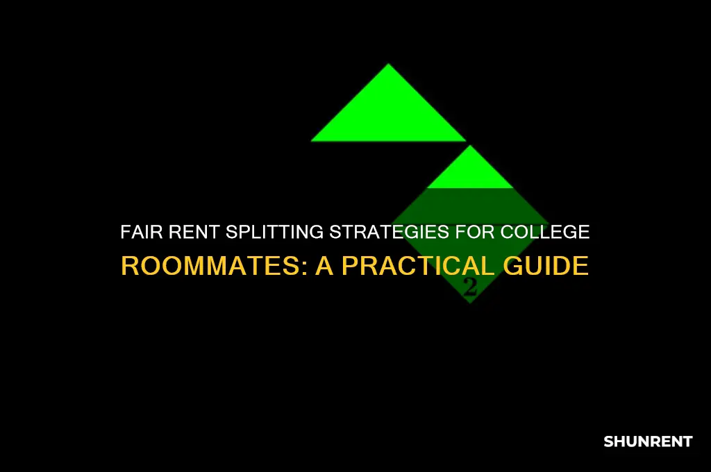 how is rent split up among in college roommates