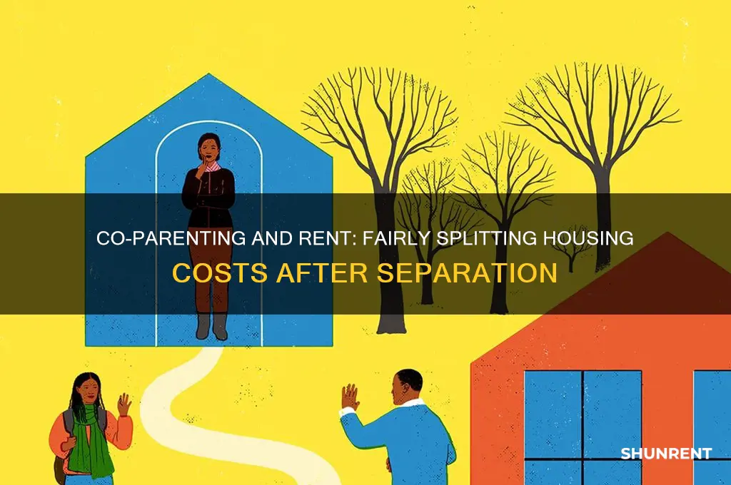 how is rent splitwhen partners seperate but remain to co-parent