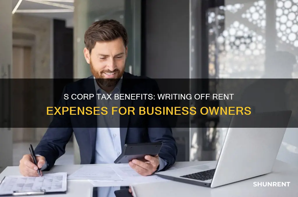 how is rent writen off in an s corp