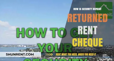 Understanding Security Deposit Return Process: Rent Cheque Explained