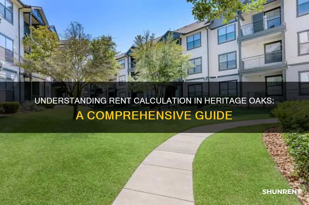 how is the rent charge calculated in heritage oaks