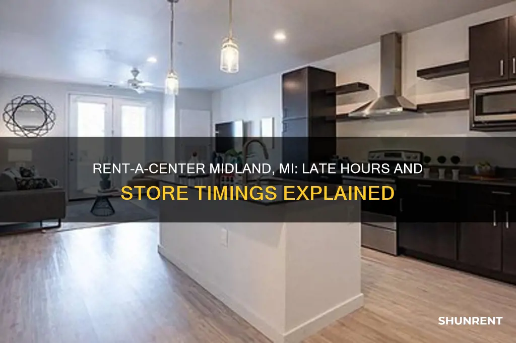 how late is rent a center open in midland michigan
