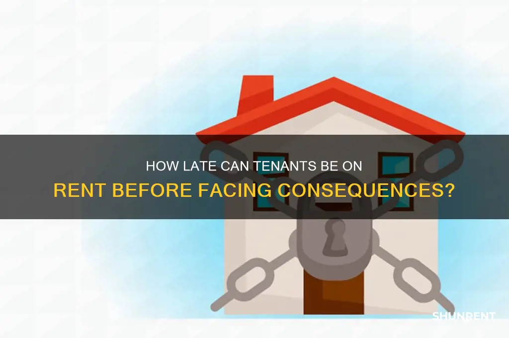 how late on rent foes a tentate need to be
